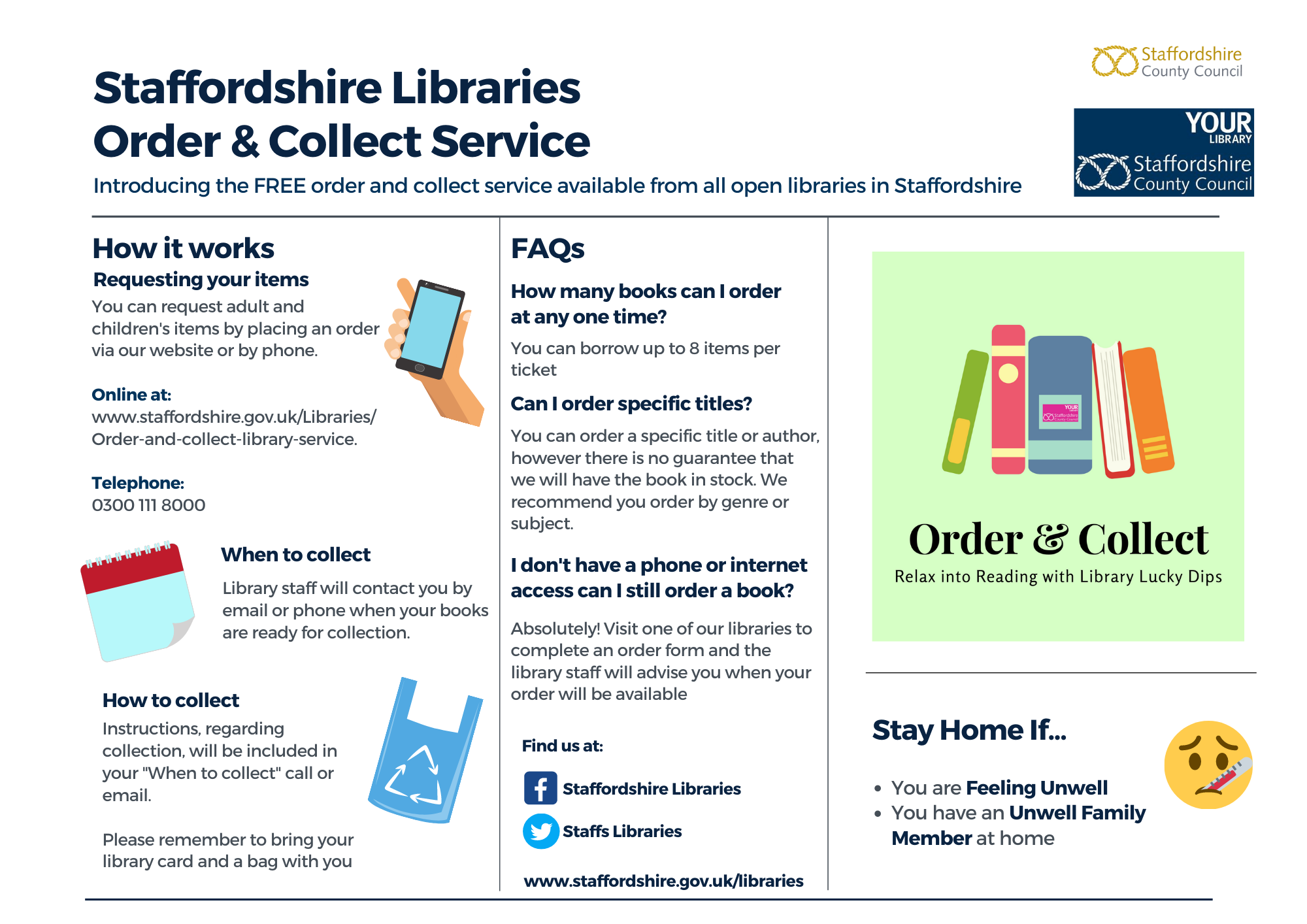 Library Order & Collect Hanbury Parish Council